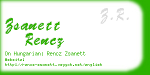 zsanett rencz business card